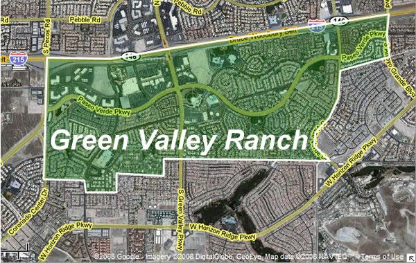 Map of Green Valley Ranch in Henderson Nevada
